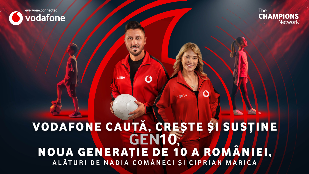Vodafone lansează proiectul GEN10 pentru promovarea sportului la copii
