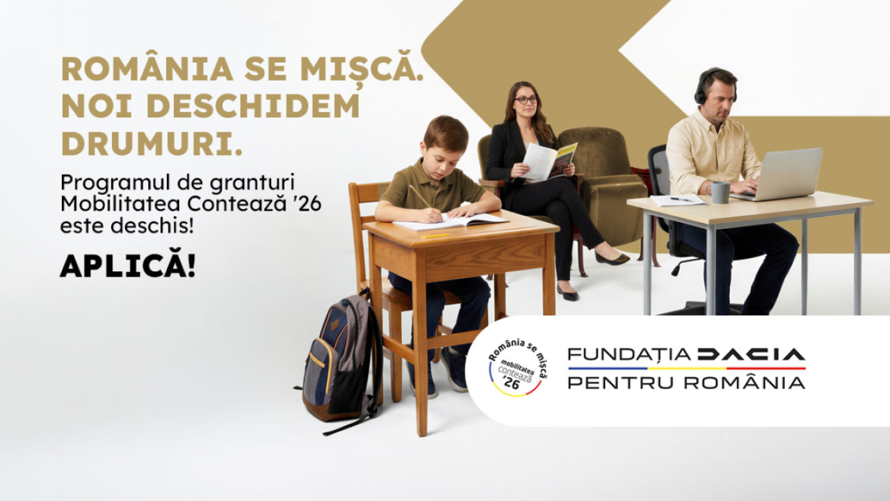 Fundația Dacia: granturi de 1 milion de euro pentru programul „Mobilitatea contează”