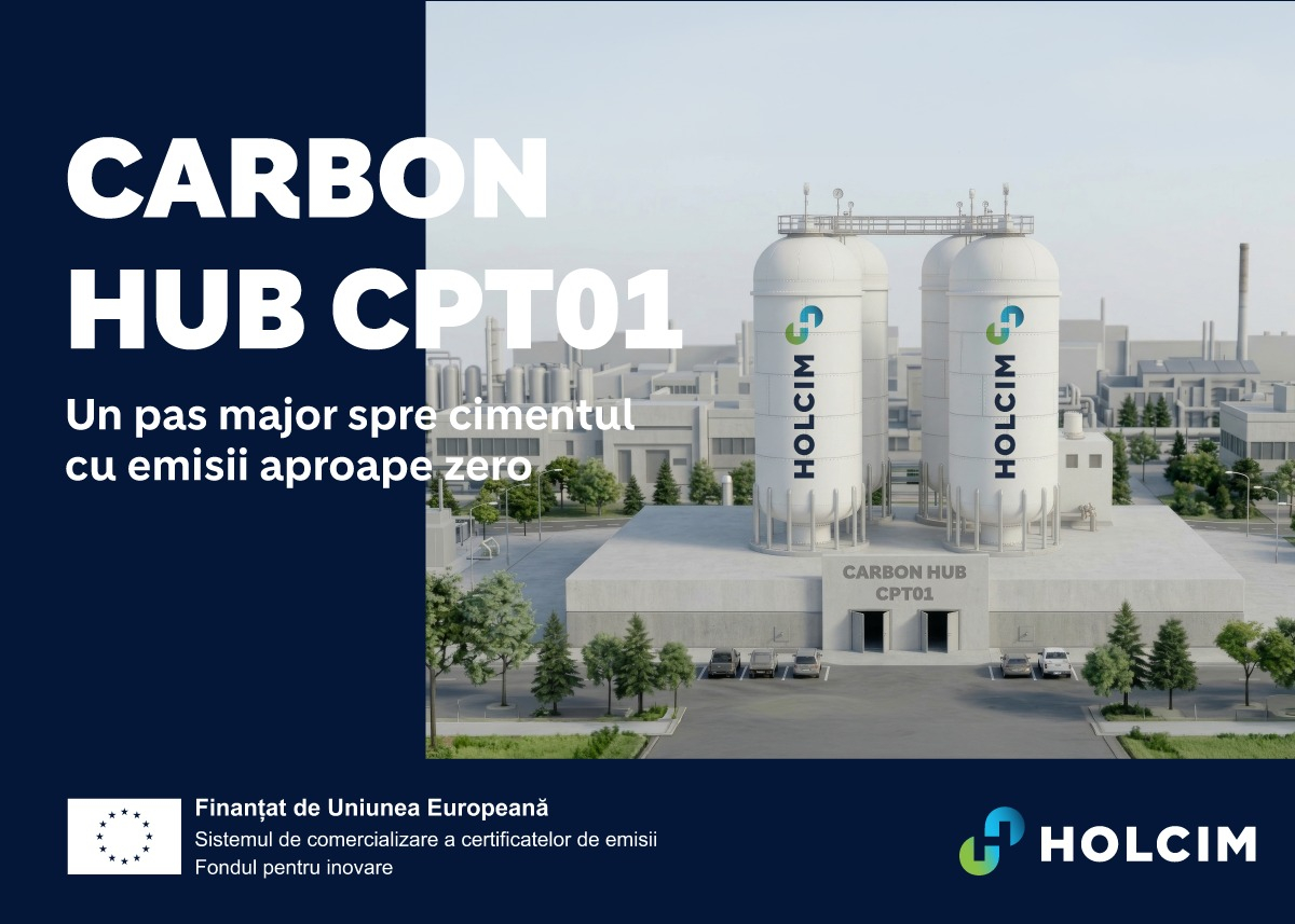 Holcim demarează primul proiect de captare și stocare a carbonului în România