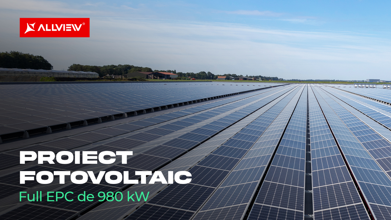 Allview pregătește un sistem fotovoltaic pentru un producător român de lactate