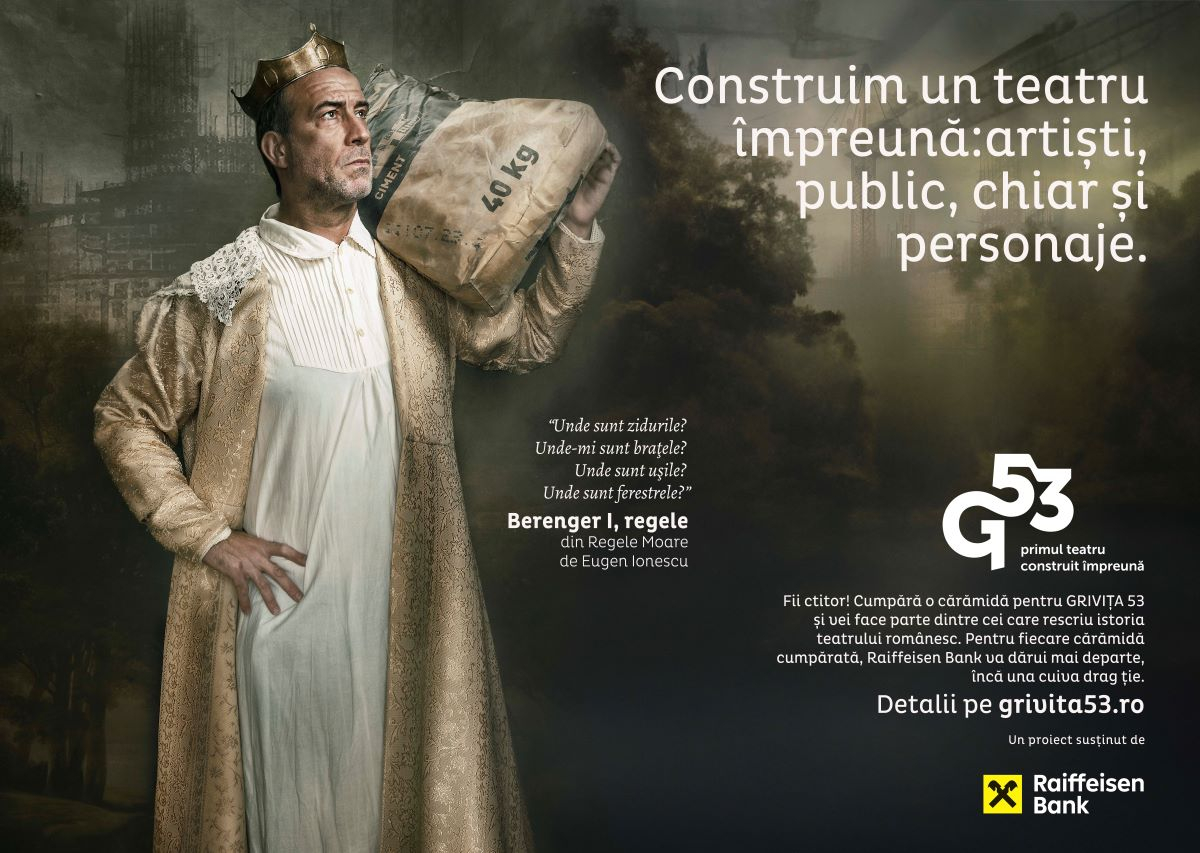 Raiffeisen Bank România susține construcția primului teatru ridicat de la zero de comunitate