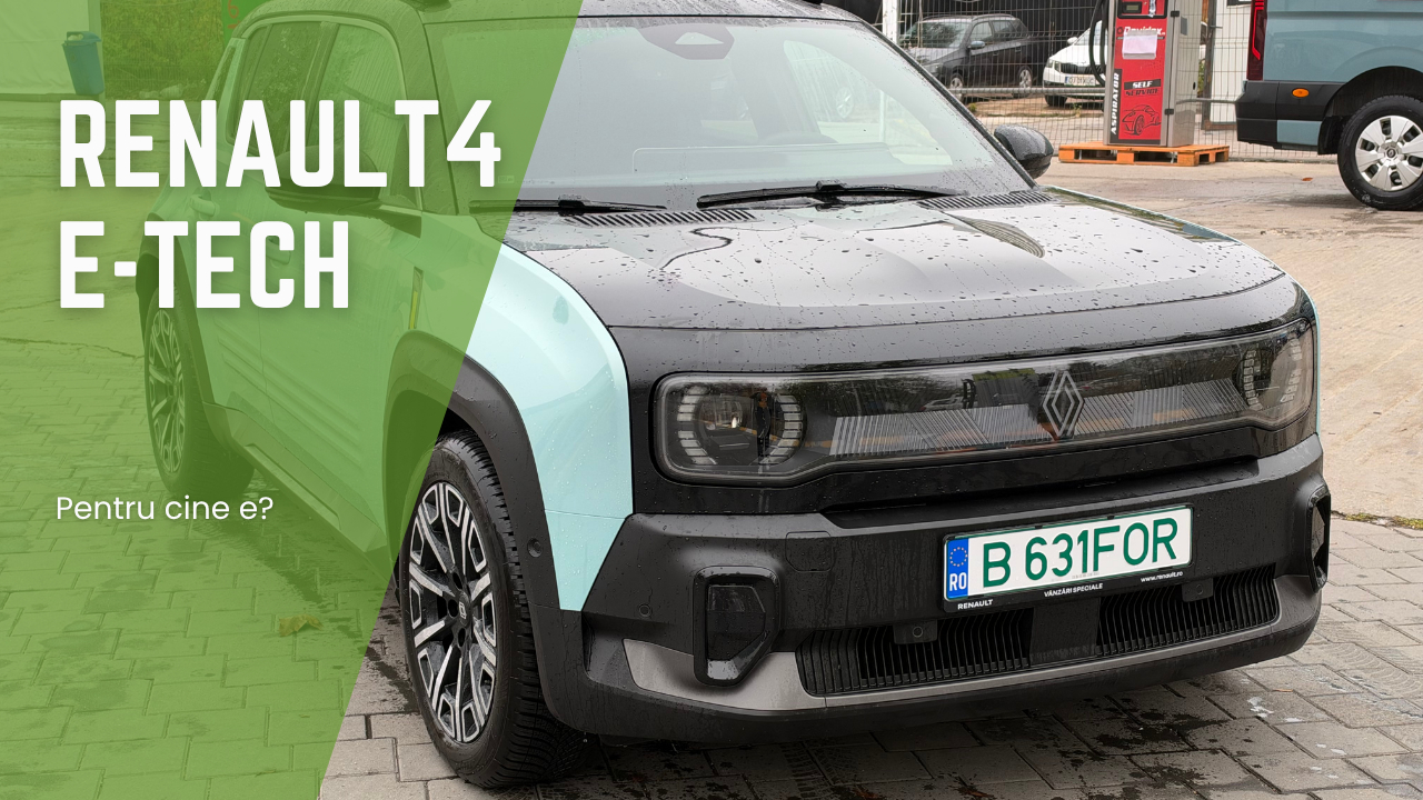 Test Drive Renault 4 E-Tech: un crossover electric de oraș nu e pentru oricine. E pentru tine?