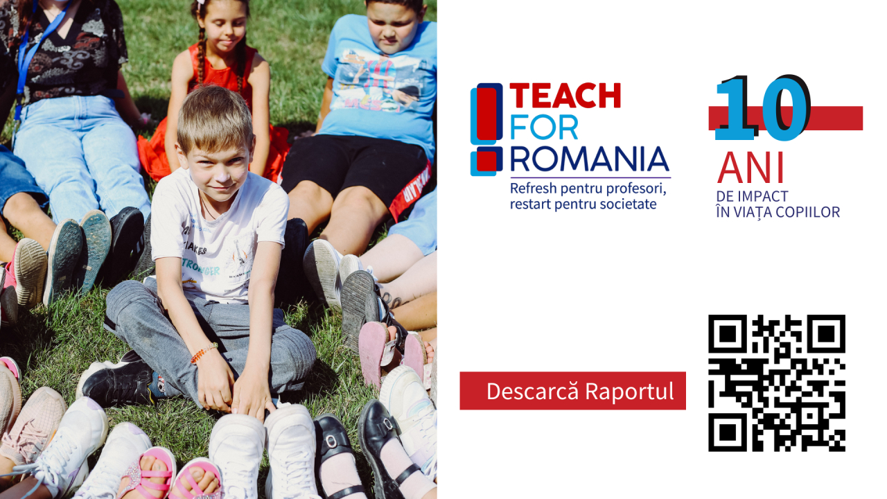 Teach for Romania: acces la educație 90000 de copii din 400 de școli vulnerabile