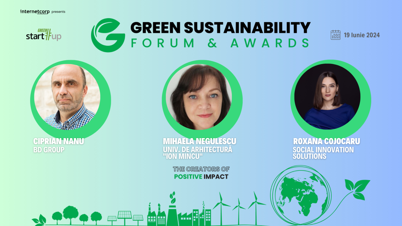 Experți în mobilitate urbană la Green Start-Up Sustainability Forum & Awards