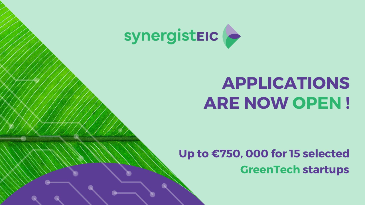 SynergistEIC launches its first open call for GreenTech companies