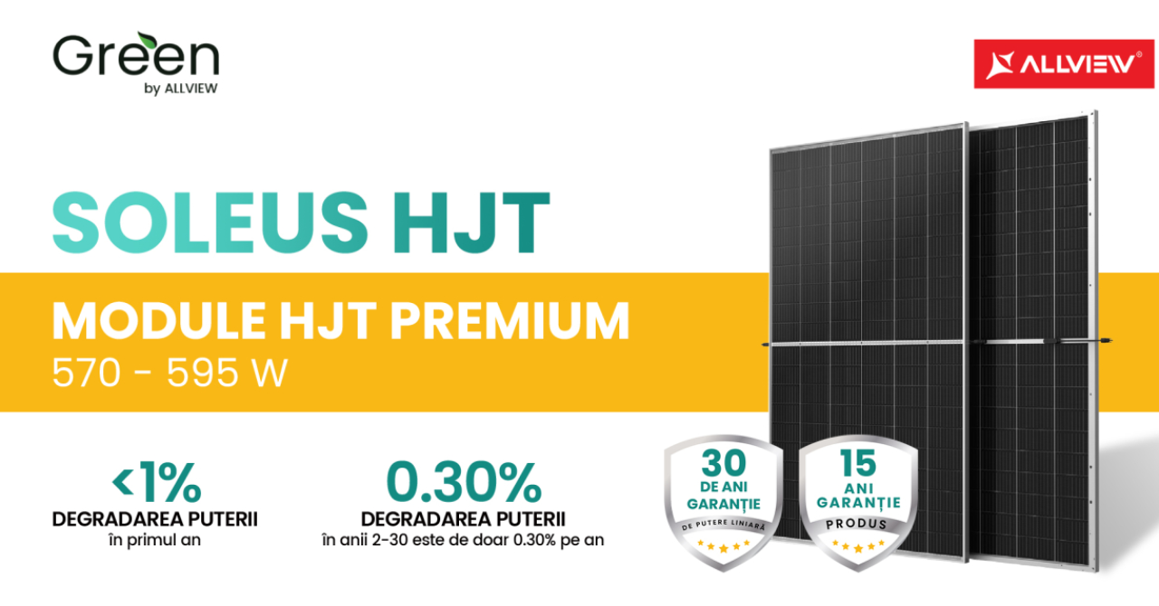 Noile panouri fotovoltaice Allview Soleus, mai eficiente și productive cu 22%