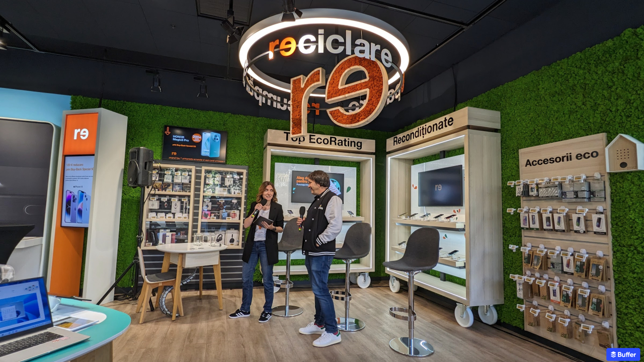 #OrangeGoesGreen: Orange redeschide magazinul din Piața Victoriei mizând pe ”Re”