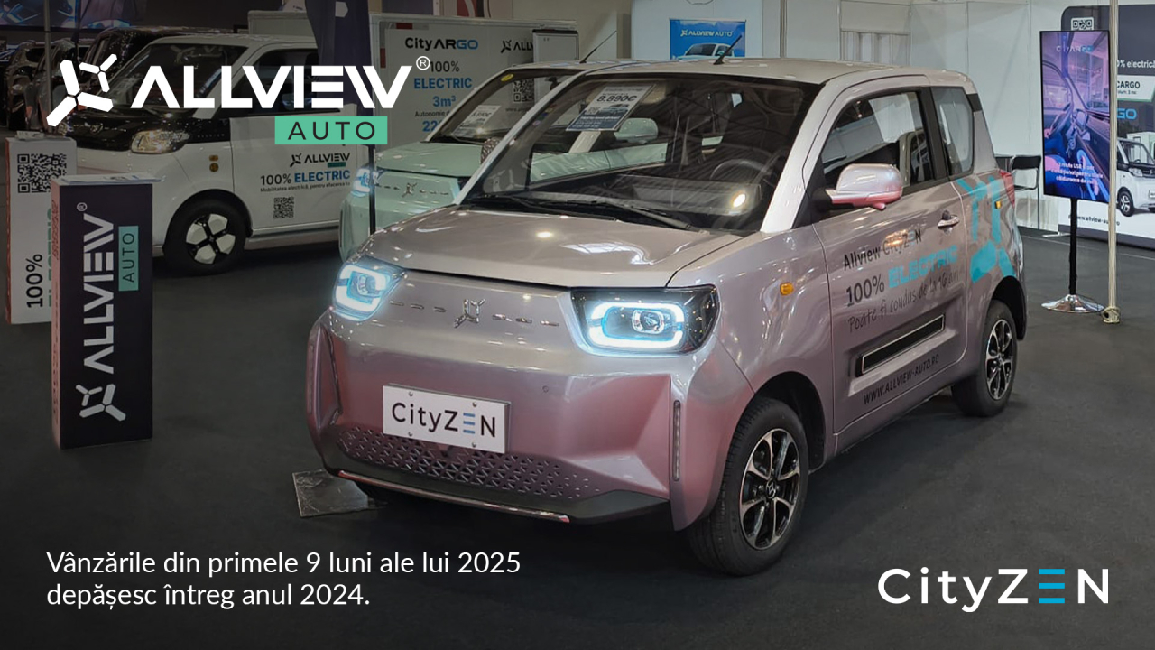 Allview CityZEN, mașina electrică de oraș, atinge un nou record de vânzări
