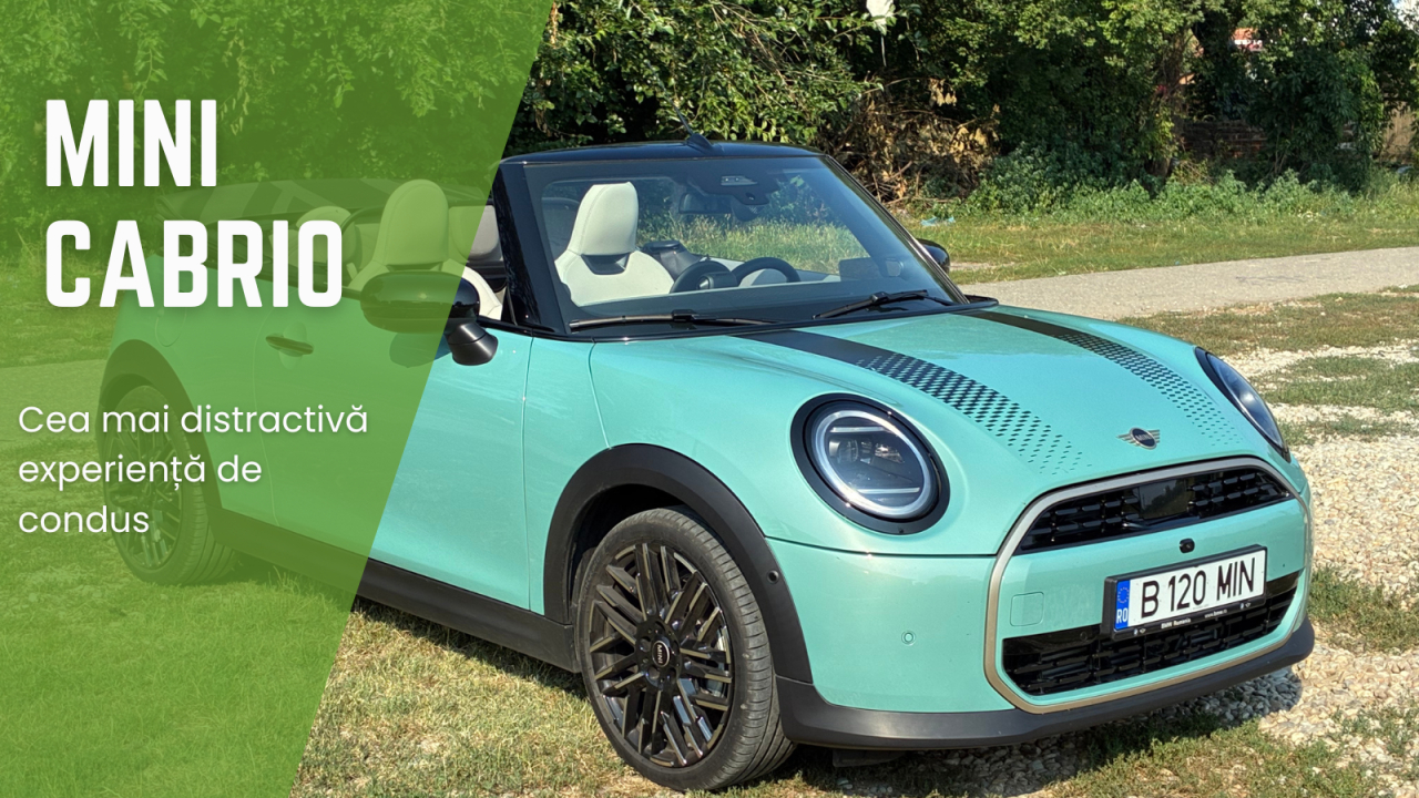 Cum am reușit să scot un consum de hibrid cu o decapotabilă: Test Drive MINI Cabrio 2026