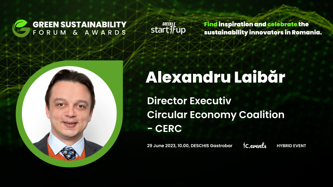 Alex Laibăr, CERC: ”economia circulară, singura alternativă pentru economia actuală”