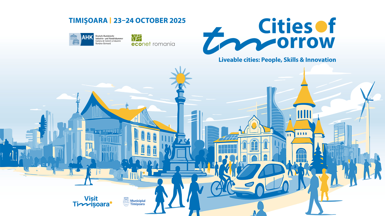 Cities of Tomorrow 2025 merge la Timișoara | discuții despre un oraș în care să ne placă să locuim