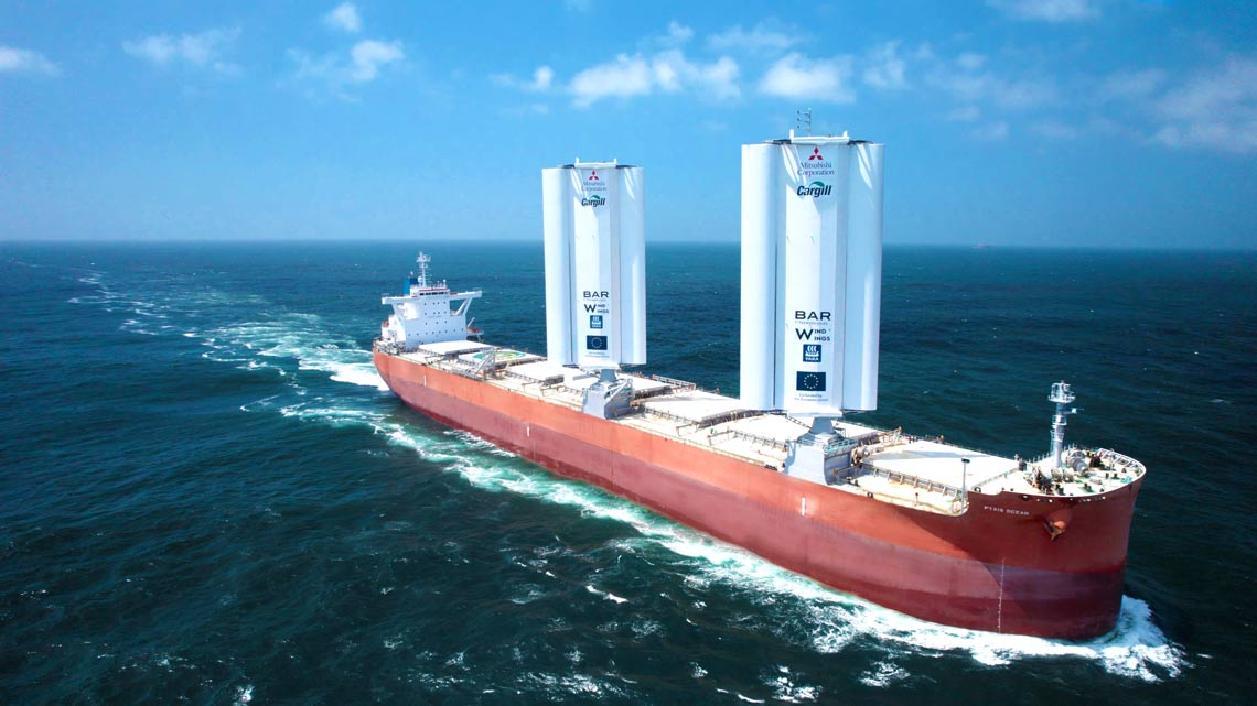 Cargill researches wind power for cargo ships