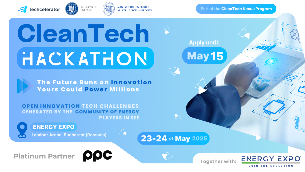 CleanTech Hackathon 2025: evenimentul care lansează soluții pentru sustenabilitate