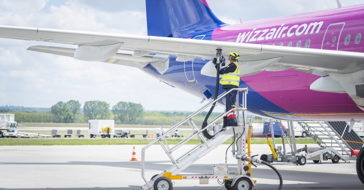 Wizz Air, primele zboruri cu avioane alimentate cu ulei folosit la prăjit