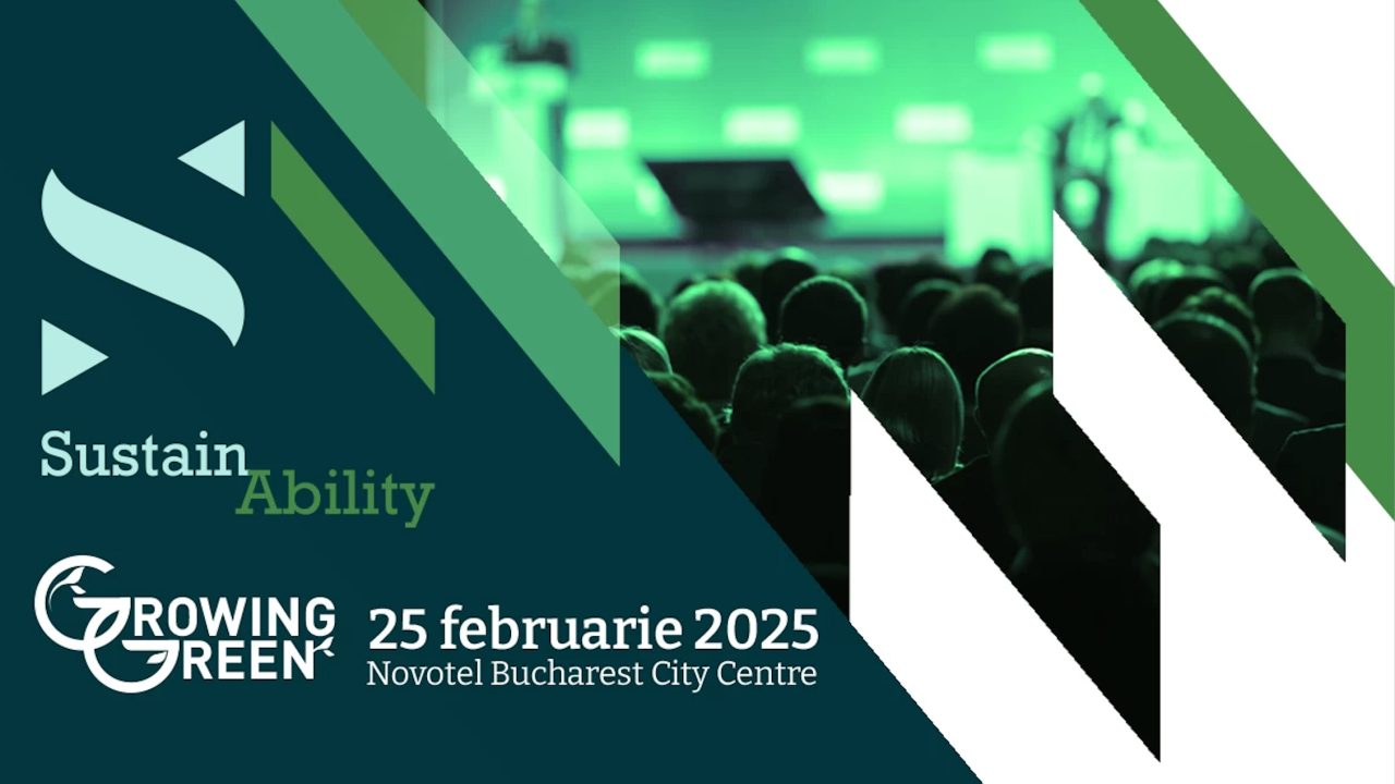 Sustain Ability, evenimentul Progresiv dedicat sustenabilității: ediția #3, pe 25 februarie
