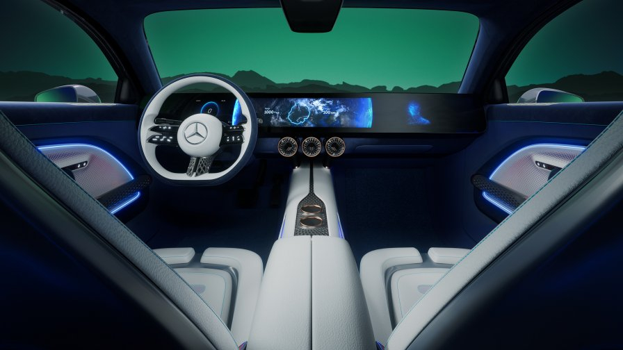 An electric car by Mercedes travelled 1.000 km on one charge