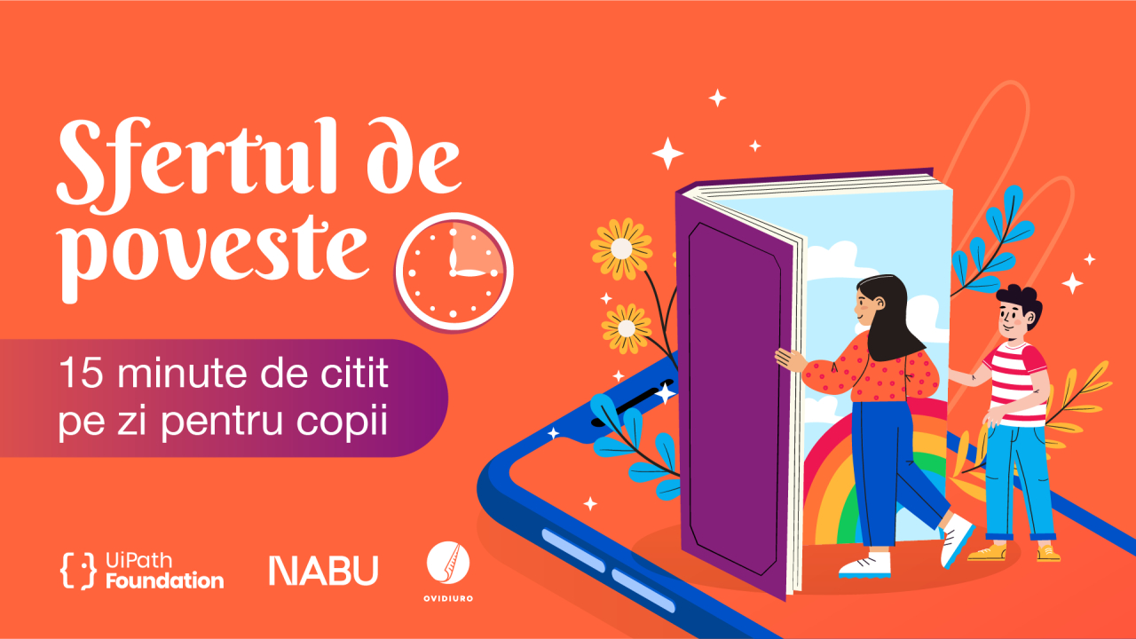 Aplicația de citit pentru copii NABU, în România ajutorul UIPath Foundation