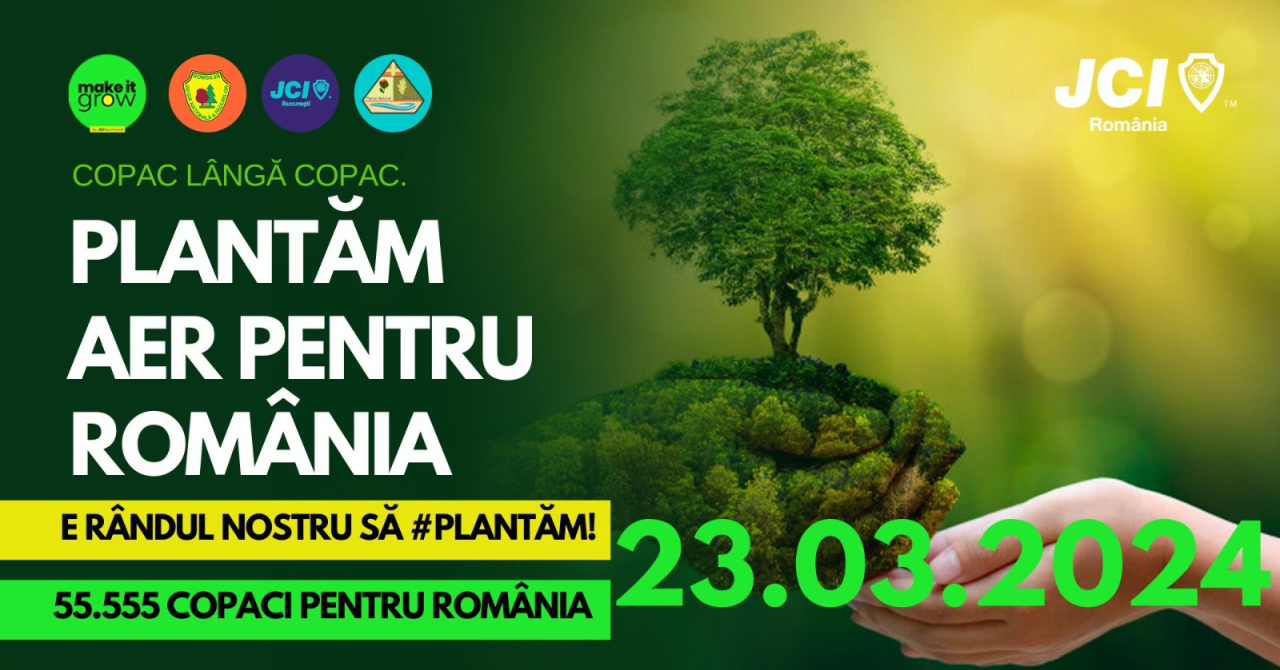 Make it Grow plantează 55.555 de puieți pentru un viitor verde în România