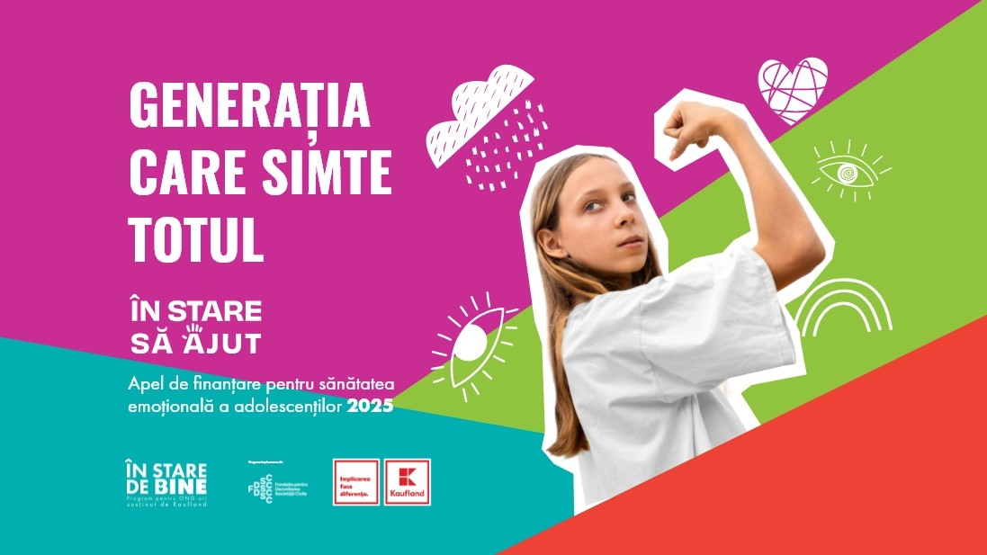 Apel În Stare să Ajut: 2 milioane de lei pentru sănătatea emoțională a tinerilor din România