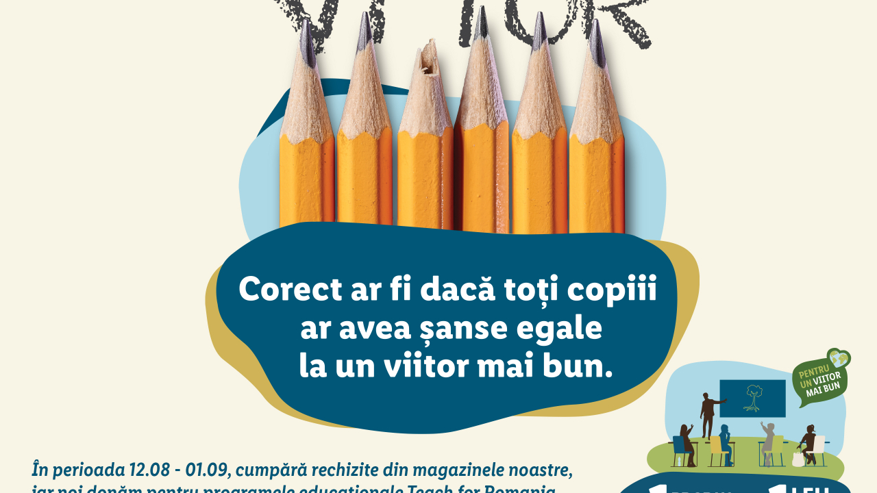 Lidl continuă formarea cadrelor didactice performante prin Teach for Romania