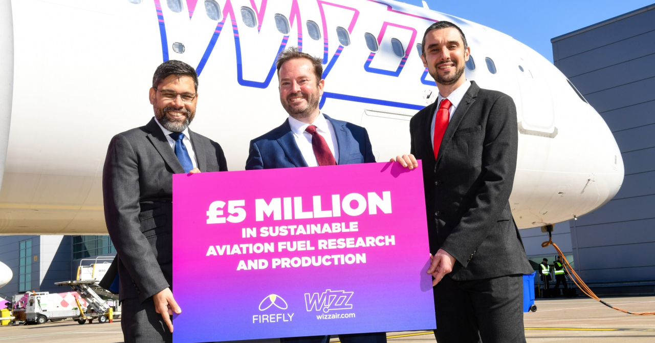Wizz Air invests £5m in sustainable aviation fuel producer firefly
