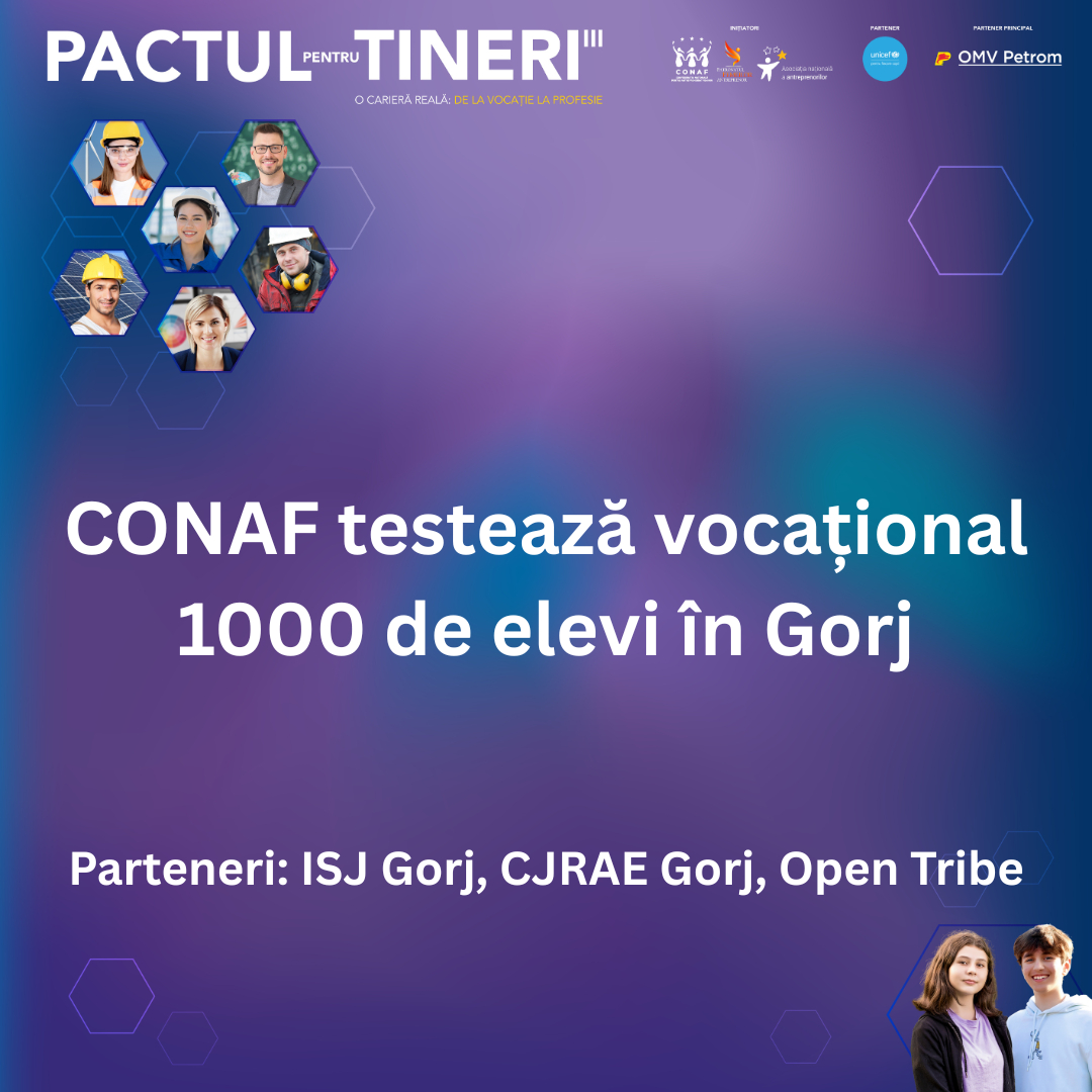 O carieră reală începe cu o alegere informată: teste vocaționale pentru 1.000 de elevi