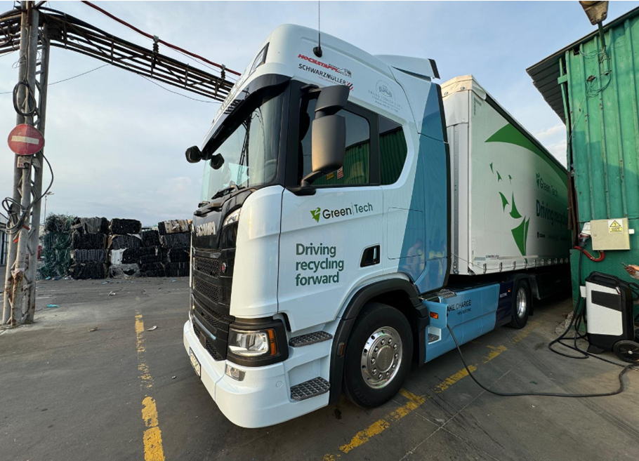 GreenGroup testează primul său camion electric Scania în România