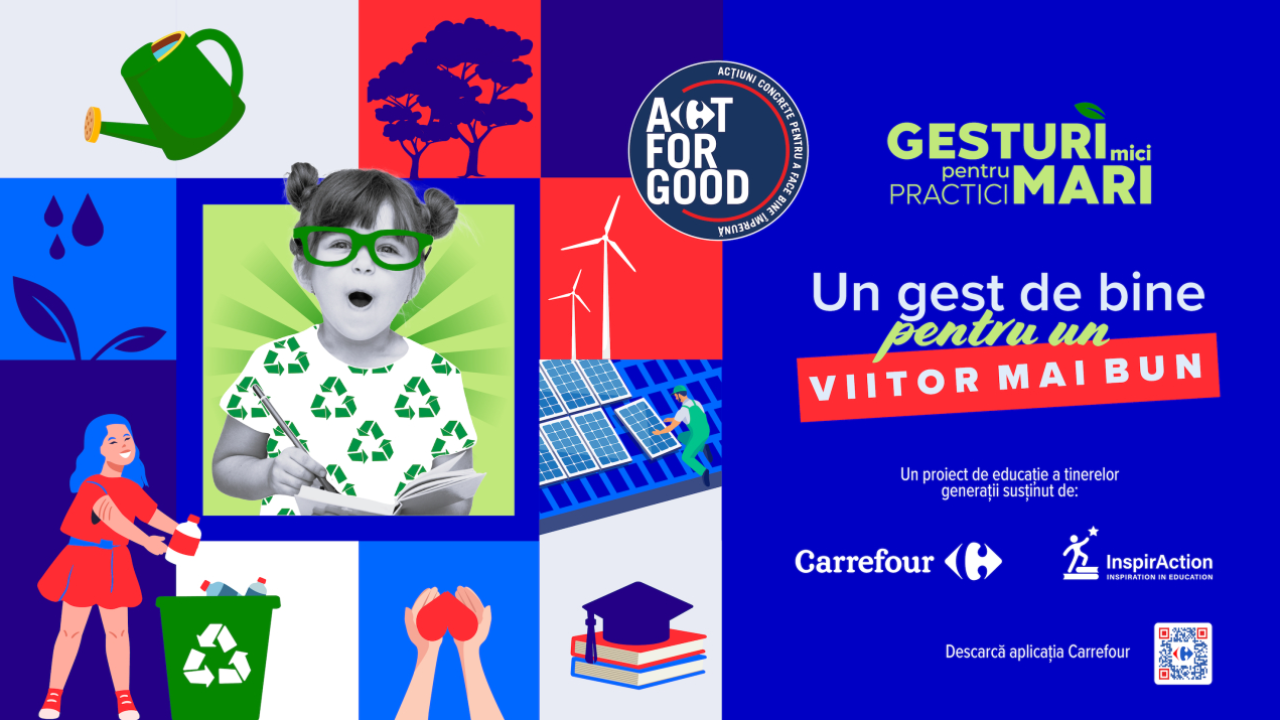 Carrefour promovează reciclarea în rândul elevilor: Gesturi mici pentru practici mari