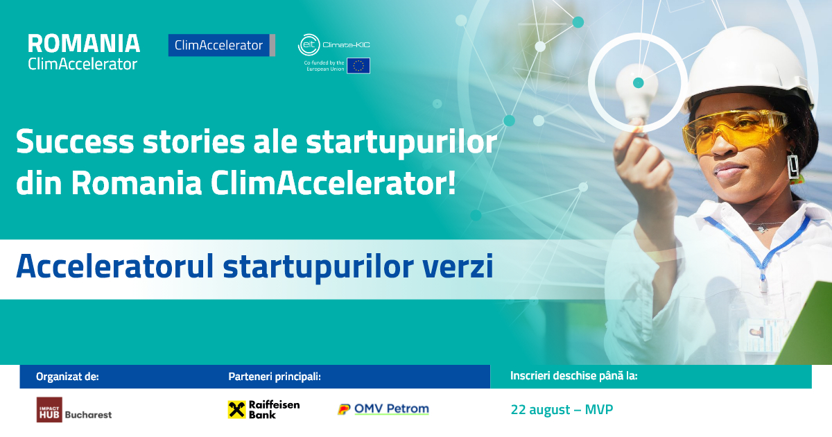Trei startup-uri verzi de succes care au participat la ClimAccelerator