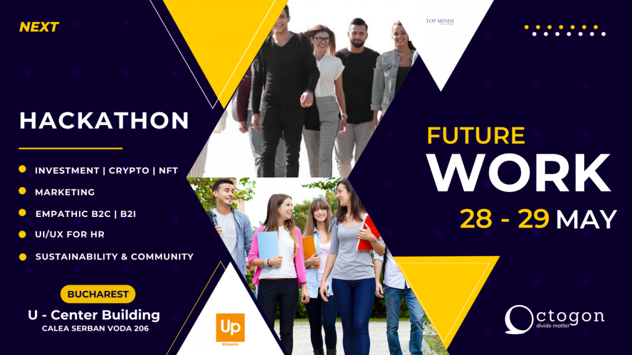 Hackathon ”Future Work”: soluții creative pentru problemele societății