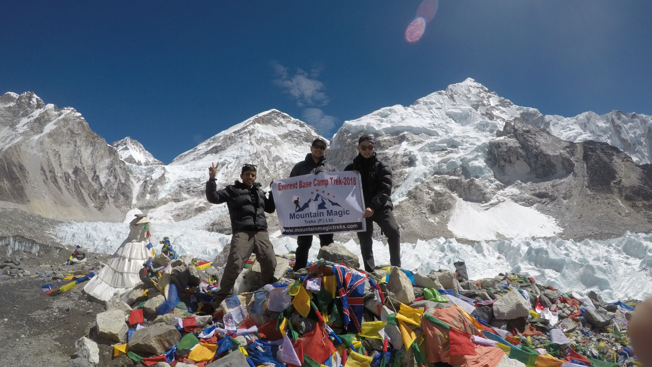 Climate change force the relocation of the Everest base camp