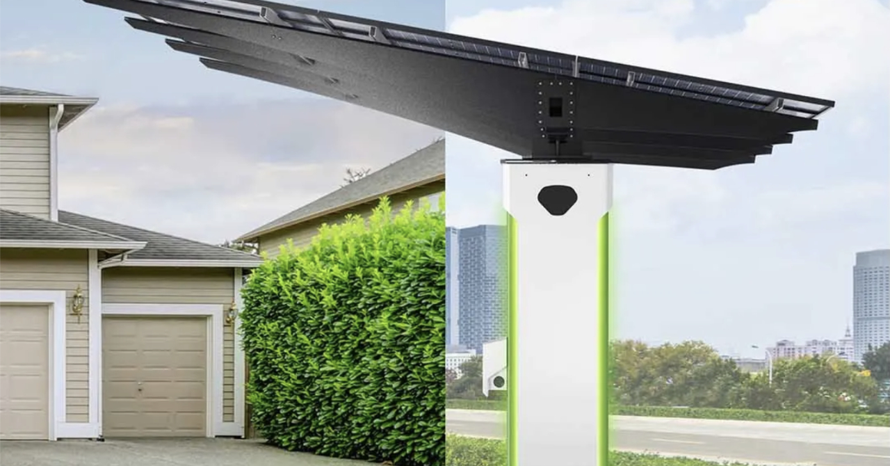 Solar-powered residential canopy, the solution to charge and protect your EV