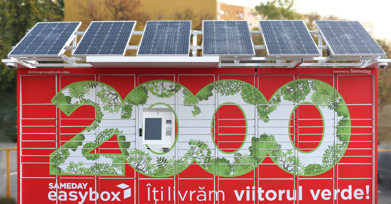 Sameday goes green: locker easybox alimentat energie solară