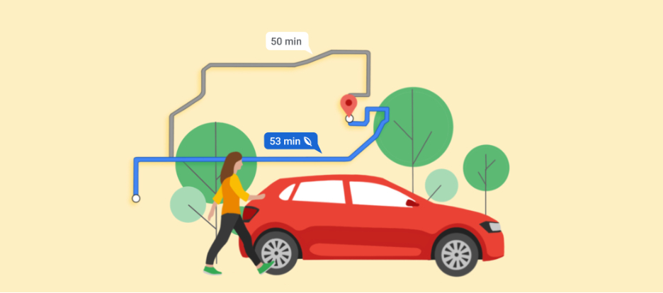 Google Maps integrează rutele ecologice pentru cel mai eficient traseu