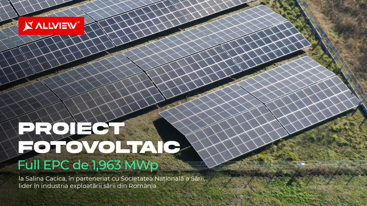 Allview instalează panouri solare de 2 MW putere pentru o salină din Moldova