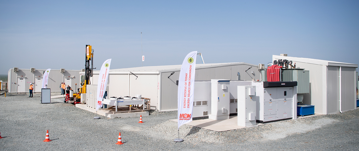 Monsson connected to the national grid the largest energy battery storage capacity in Romania