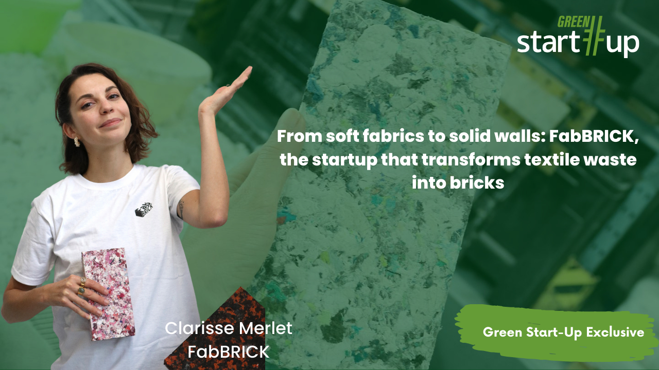 From soft fabrics to solid walls: FabBRICK, the startup that transforms textile waste into bricks