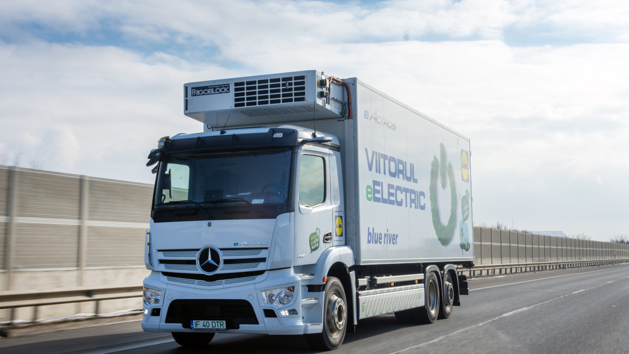 Lidl, stație de încărcare a camioanelor electrice și o stație de alimentare CNG
