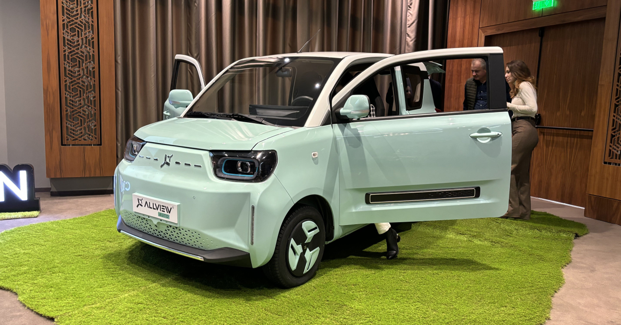 Allview showcases the company's first electric car, made for 16 year-old drivers
