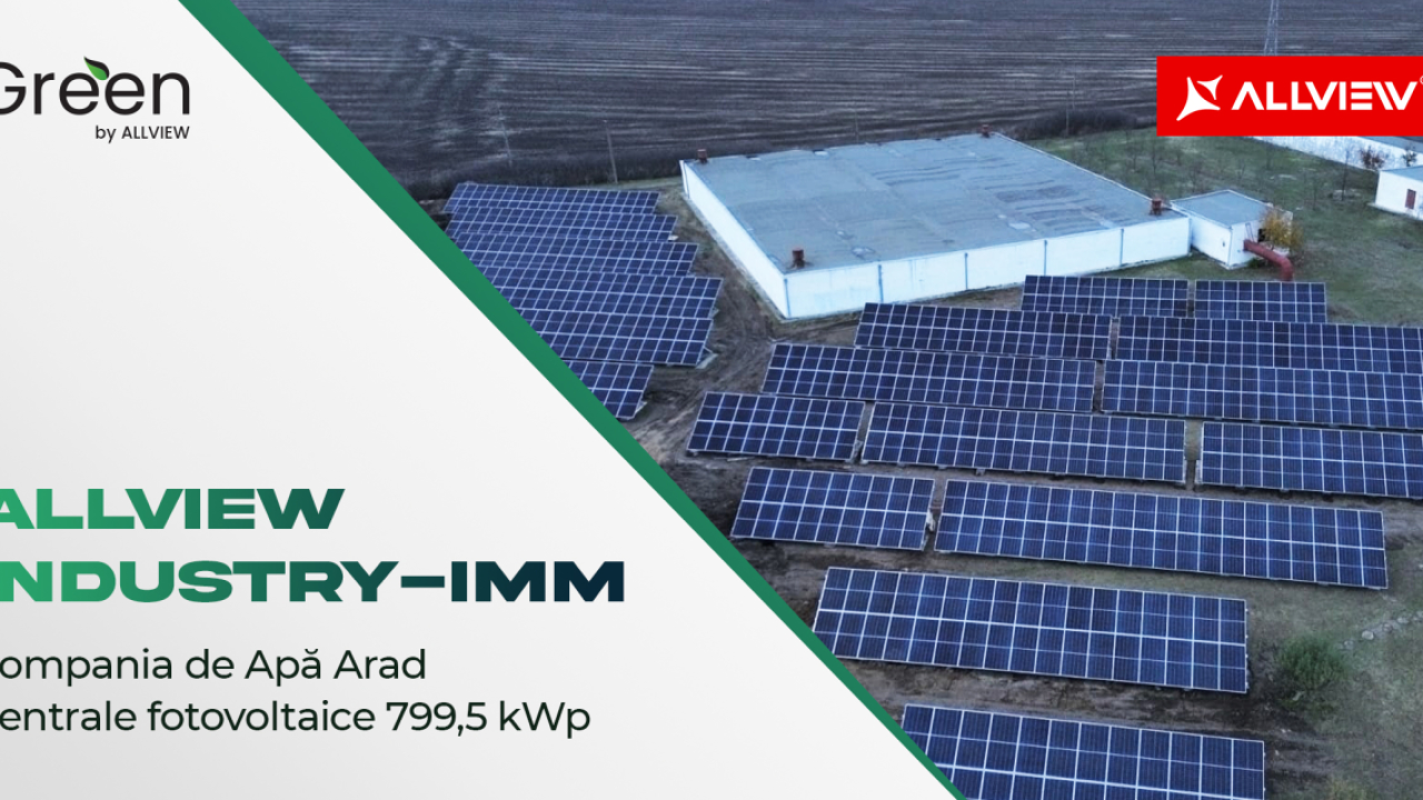 Allview pune în funcțiune centrale fotovoltaice pentru Compania de Apă Arad