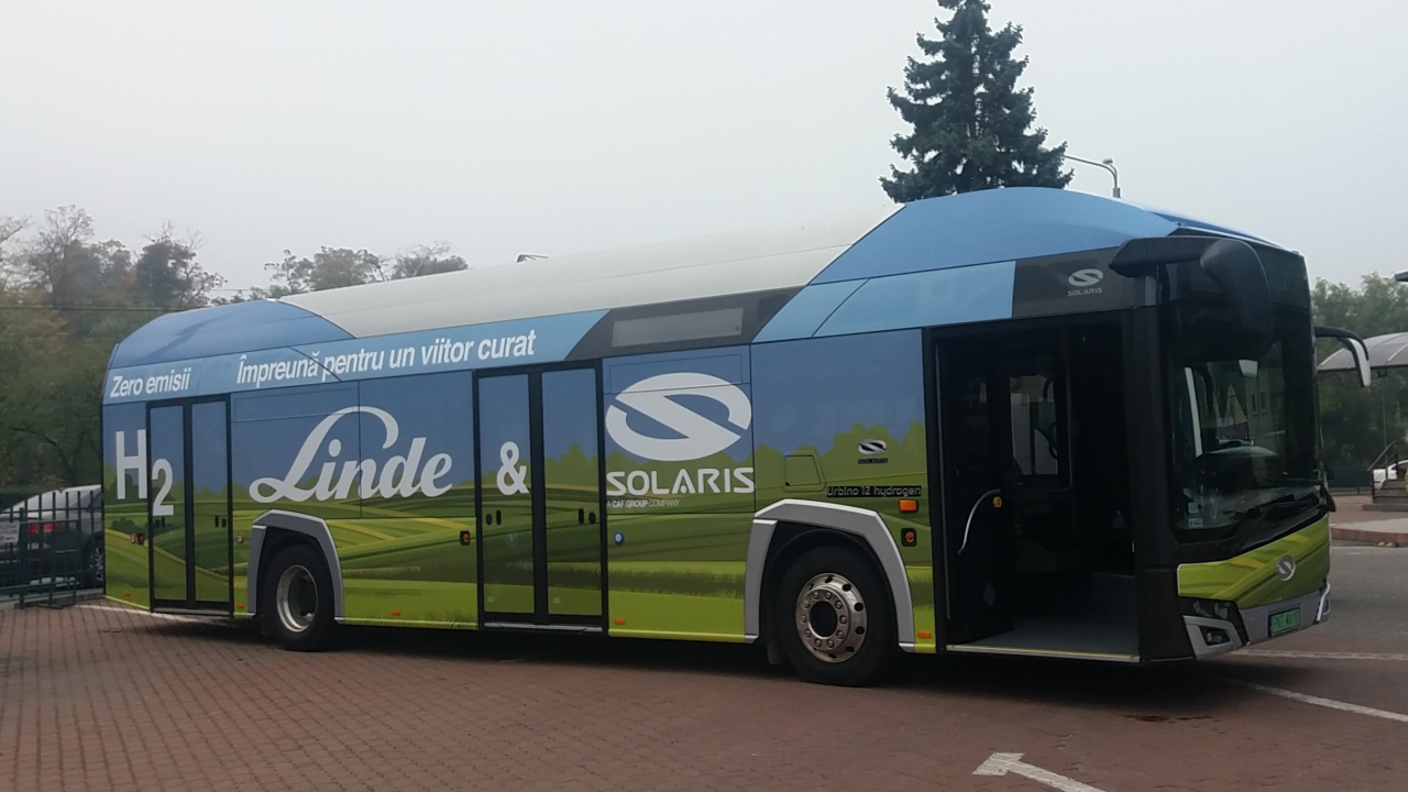 Transport verde: Teste cu autobuze cu hidrogen în 12 orașe din România