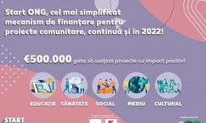 500.000€ pentru ONG-uri și instituții de învățământ în programul Start ONG