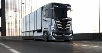 The battery powered electric truck Nikola Tre entering production