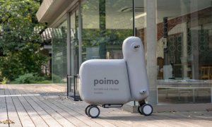 Poimo, the inflatable electric scooter that you can carry in your backpack