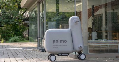 Poimo, the inflatable electric scooter that you can carry in your backpack