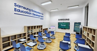 Samsung dotează o sală de clasă cu echipamente tech la Colegiul Național "Școala Centrală" București