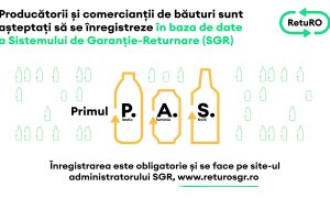 Înscrieri în baza de date a Sistemului de Garanție-Returnare (SGR) pentru producătorii și comercianții de băuturi din România