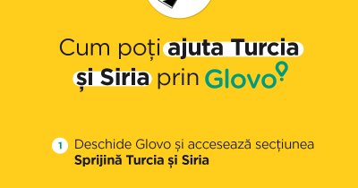 Cutremur Turcia și Siria: donații pentru victime prin intermediul Glovo