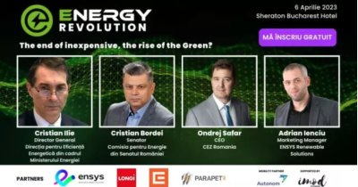 Cât de multă energie verde va avea România în următorii ani? Răspunsurile, la Energy R/Evolution, pe 6 aprilie, ora 10!