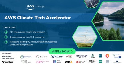 AWS Climate Tech Accelerator, an online program for European climate tech startups